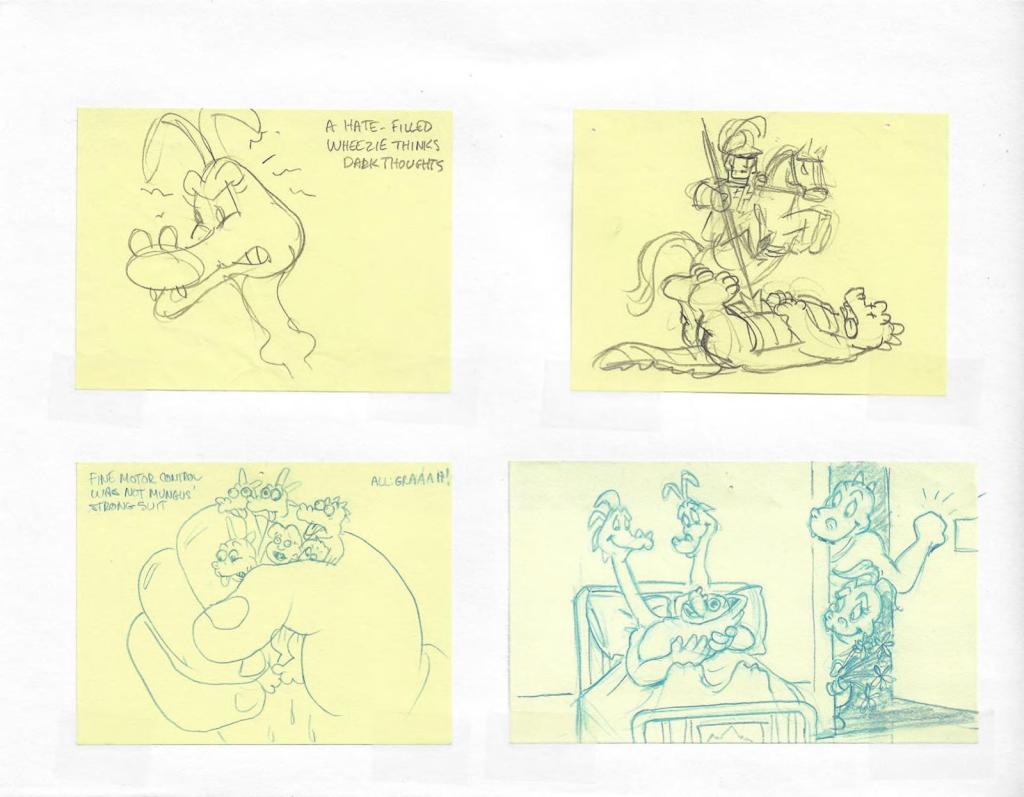 Draggin’ Our Tails: A Document of Our Species-Found Dragon Tales “Storyboard Jam” Drawings