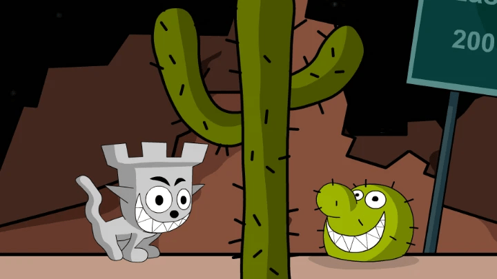 Disturbing Game Over Screens from Castle Cat Flash Games