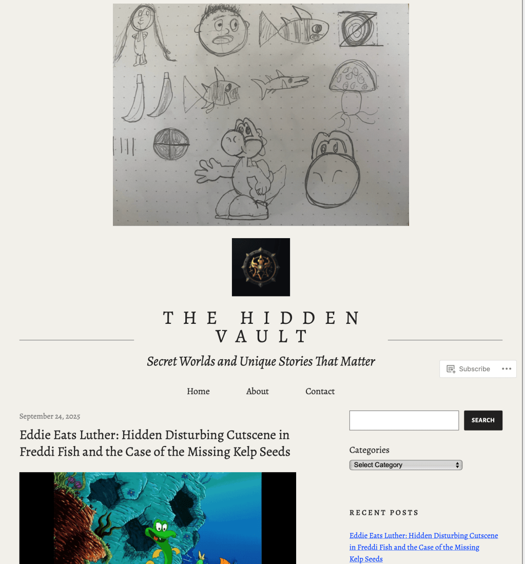 1st Archive of The Hidden Vault Blog!